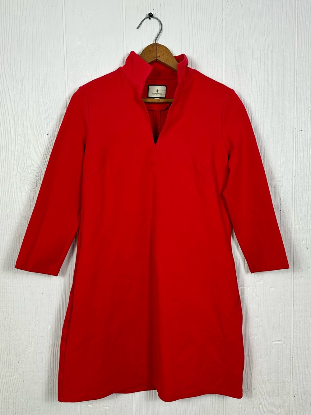 Tuckernuck Red Ponte Clifton Dress  
Women XS